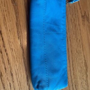 Blue Leather Women's pouch
